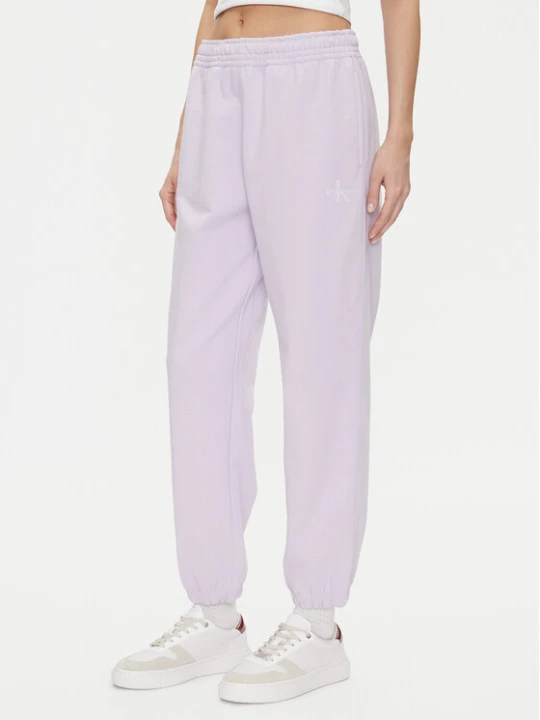 Zdjęcie produktu Calvin Klein Jeans Spodnie dresowe Monologo LV047B235G Fioletowy Regular Fit