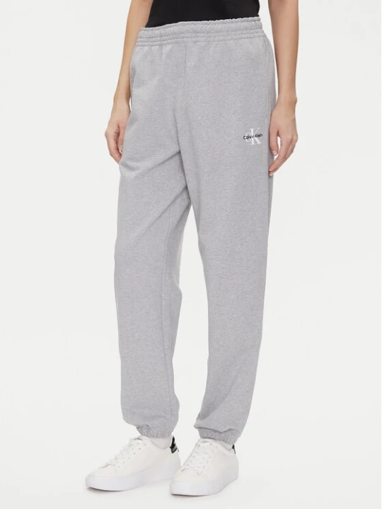 Zdjęcie produktu Calvin Klein Jeans Spodnie dresowe Monologo LV047B235G Szary Regular Fit