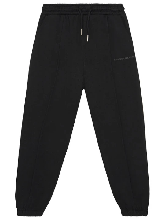 Zdjęcie produktu Calvin Klein Jeans Spodnie dresowe Pintuck IB0IB02605 Czarny Relaxed Fit