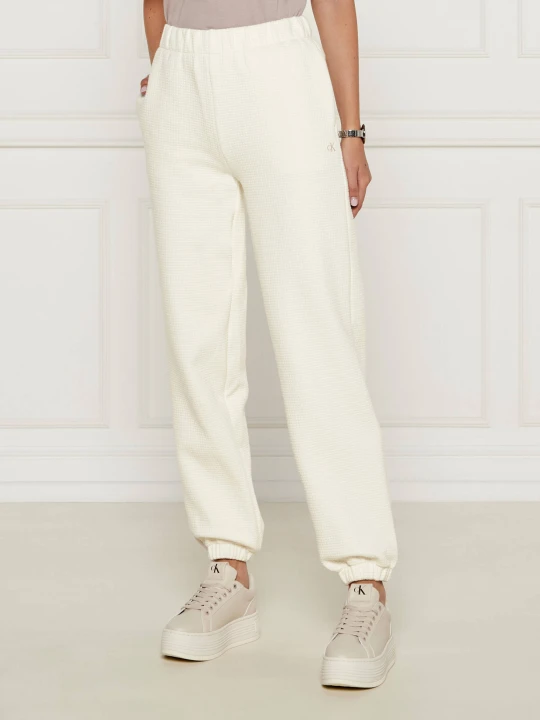 Zdjęcie produktu Calvin Klein Jeans Spodnie dresowe | Regular Fit ecru