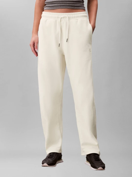 Zdjęcie produktu Calvin Klein Jeans Spodnie dresowe TERRY | Relaxed fit kremowy