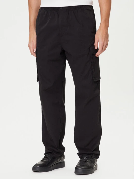 Zdjęcie produktu Calvin Klein Jeans Spodnie materiałowe LV040EM616 Czarny Straight Fit