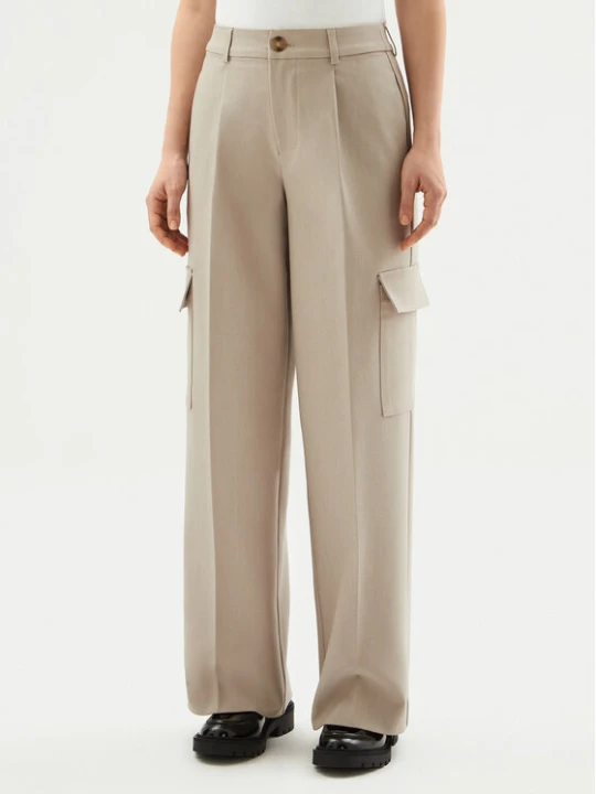 Zdjęcie produktu Calvin Klein Jeans Spodnie palazzo J20J224848 Szary Relaxed Fit