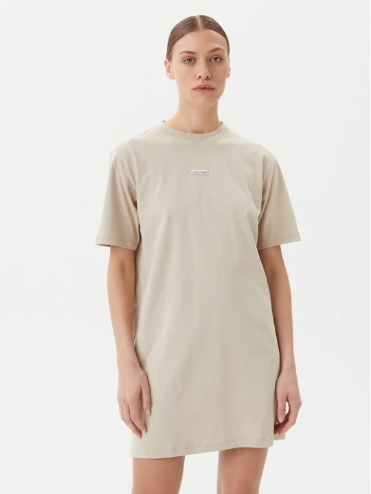 Zdjęcie produktu Calvin Klein Jeans Sukienka codzienna J20J225289 Beżowy Relaxed Fit
