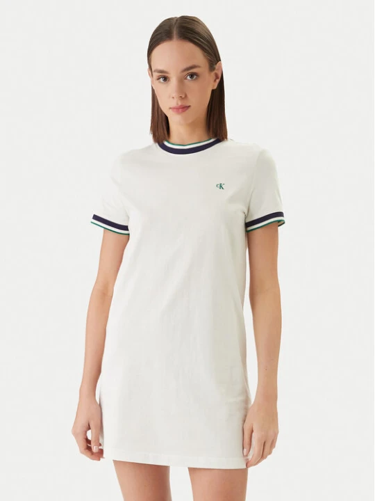 Zdjęcie produktu Calvin Klein Jeans Sukienka codzienna LV047F248G Biały Relaxed Fit