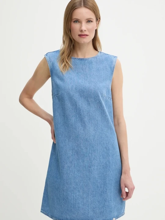 Zdjęcie produktu Calvin Klein Jeans sukienka jeansowa niebieski