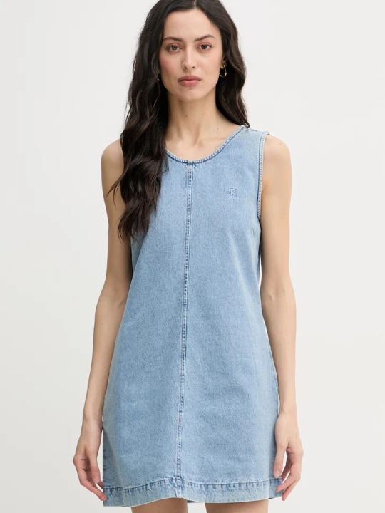 Zdjęcie produktu Calvin Klein Jeans sukienka jeansowa niebieski