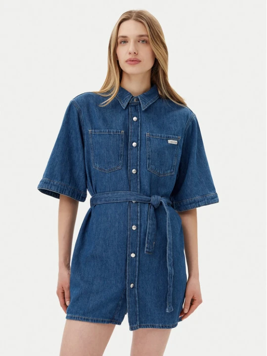 Zdjęcie produktu Calvin Klein Jeans Sukienka jeansowa J20J225169 Niebieski Boxy Fit