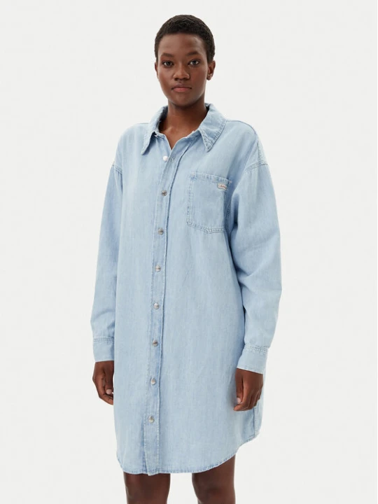 Zdjęcie produktu Calvin Klein Jeans Sukienka jeansowa J20J225172 Niebieski Relaxed Fit