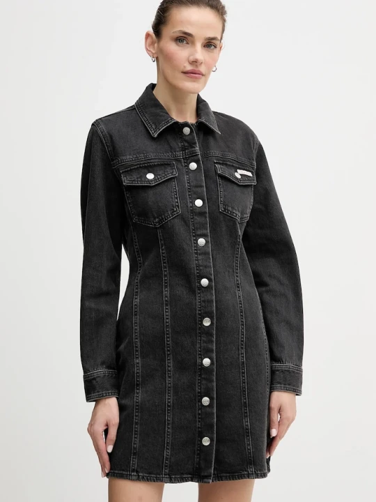 Zdjęcie produktu Calvin Klein Jeans sukienka jeansowa czarny