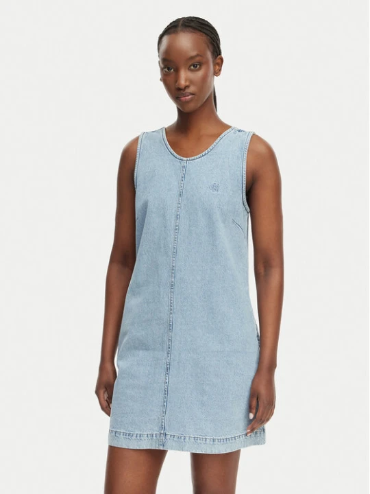 Zdjęcie produktu Calvin Klein Jeans Sukienka jeansowa LV047F499G Niebieski Regular Fit