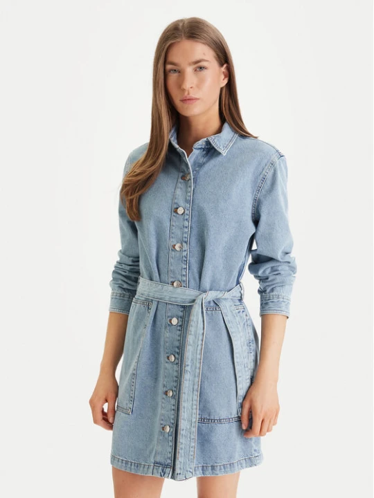 Zdjęcie produktu Calvin Klein Jeans Sukienka jeansowa LV047F671G Niebieski Regular Fit