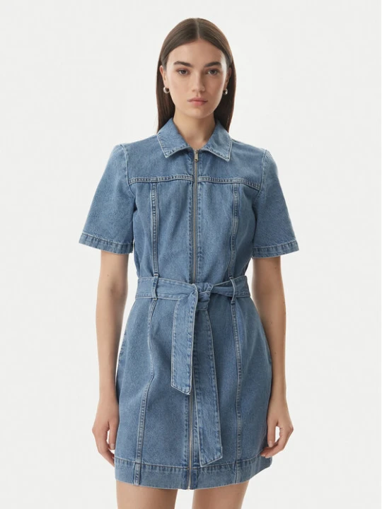 Zdjęcie produktu Calvin Klein Jeans Sukienka jeansowa LV047G738G Niebieski Slim Fit