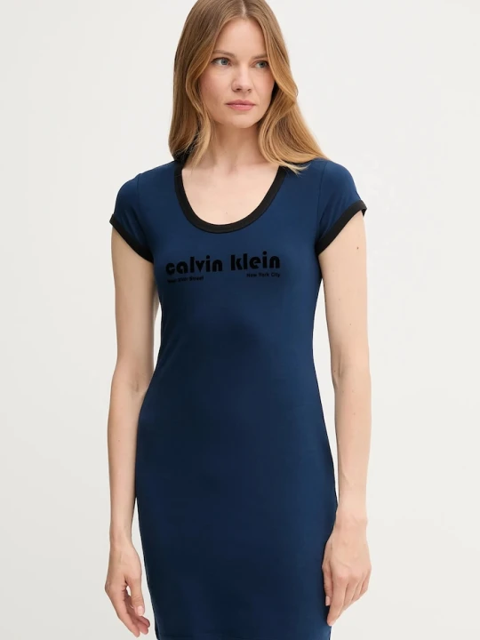 Zdjęcie produktu Calvin Klein Jeans sukienka granatowy