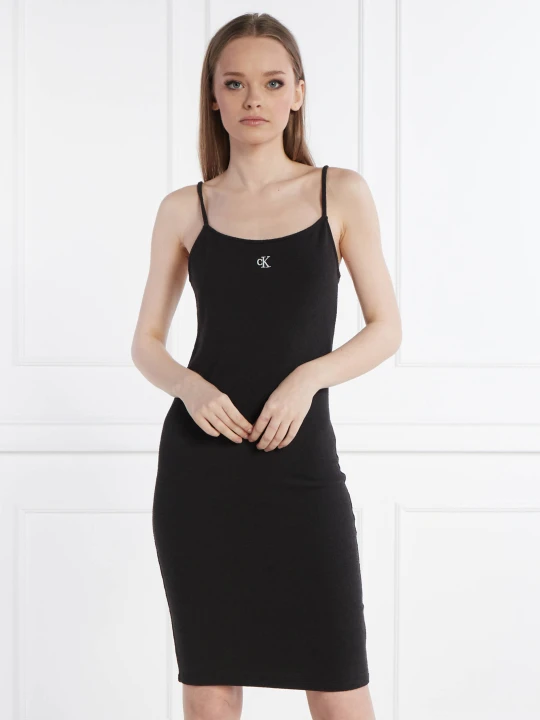 Zdjęcie produktu Calvin Klein Jeans Sukienka SLUB RIB czarny