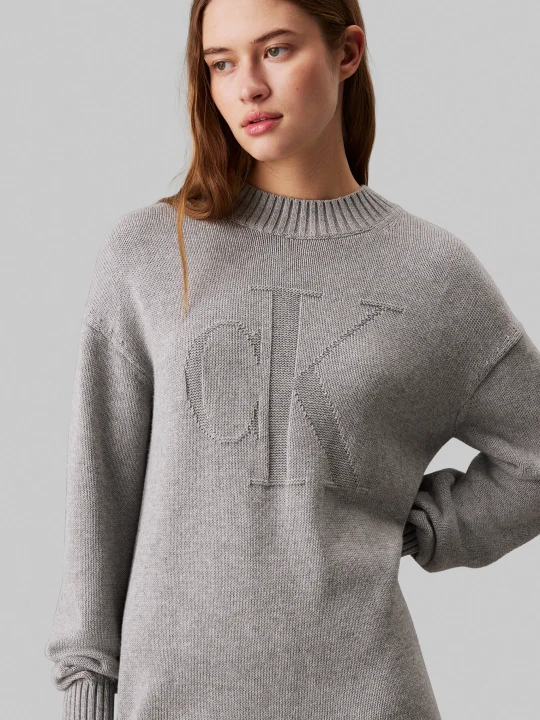 Zdjęcie produktu Calvin Klein Jeans Sukienka | z dodatkiem wełny szary