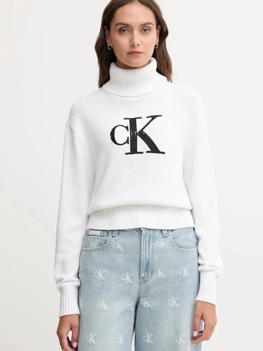Zdjęcie produktu Calvin Klein Jeans sweter biały