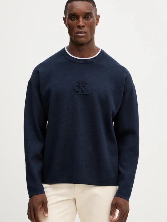 Zdjęcie produktu Calvin Klein Jeans sweter granatowy