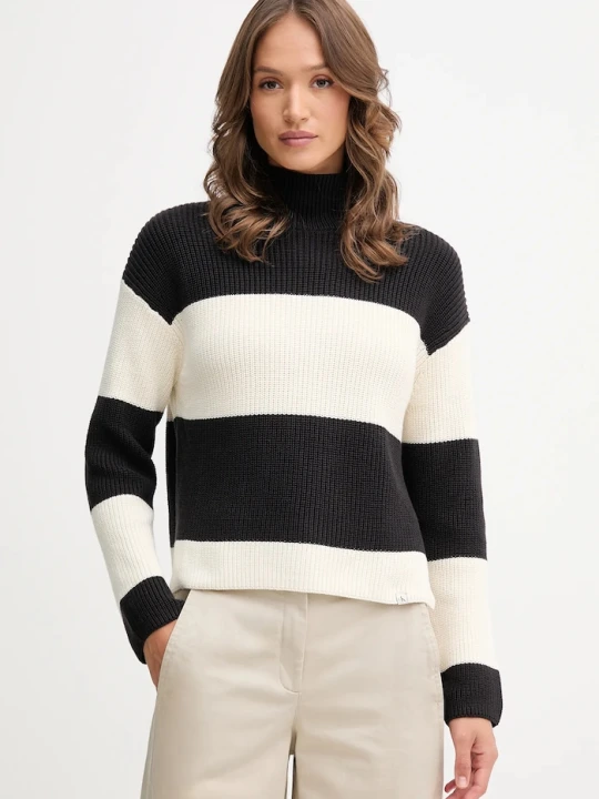 Zdjęcie produktu Calvin Klein Jeans sweter bawełniany czarny