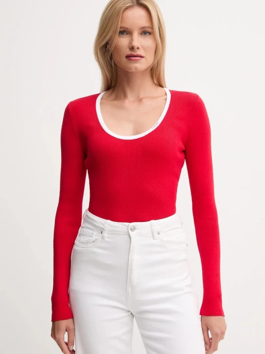 Zdjęcie produktu Calvin Klein Jeans sweter czerwony