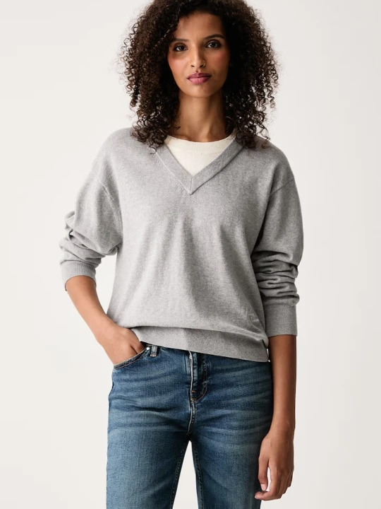Zdjęcie produktu Calvin Klein Jeans sweter damski z wełną szary