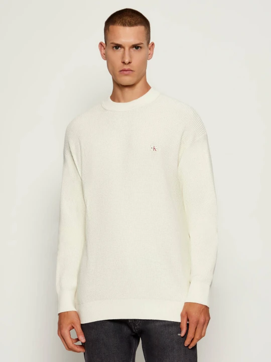 Zdjęcie produktu Calvin Klein Jeans Sweter | Loose fit biały