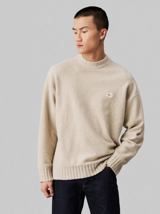 Zdjęcie produktu Calvin Klein Jeans Sweter | Loose fit beżowy