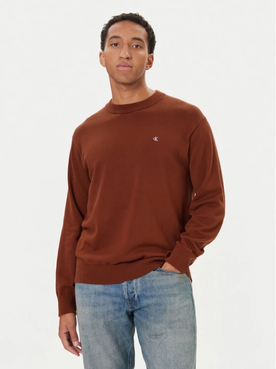 Zdjęcie produktu Calvin Klein Jeans Sweter LV04RC309G Czerwony Regular Fit