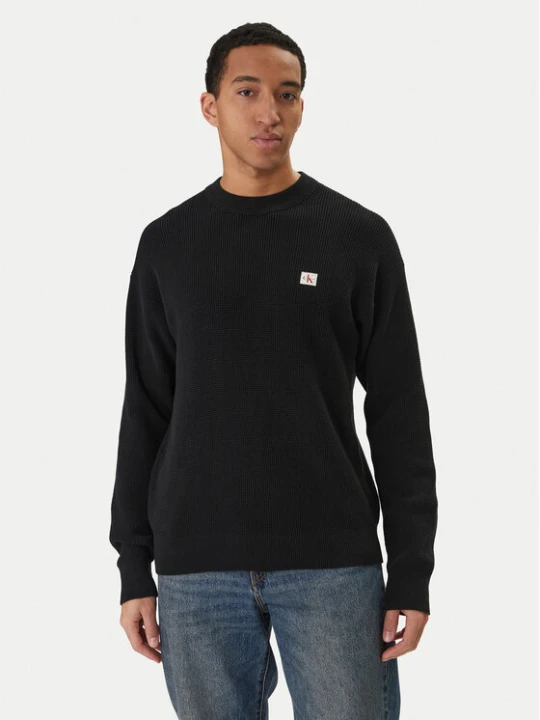 Zdjęcie produktu Calvin Klein Jeans Sweter LV04RD313G Czarny Regular Fit