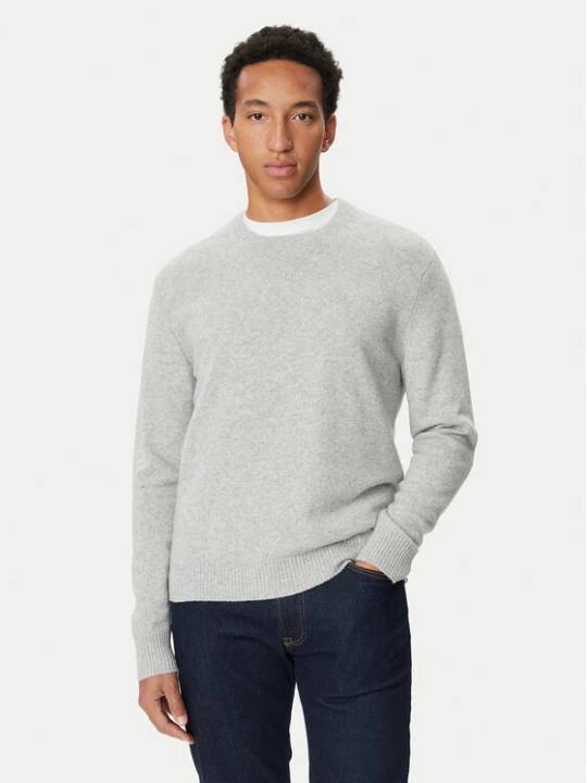 Zdjęcie produktu Calvin Klein Jeans Sweter LV04RH305G Szary Regular Fit