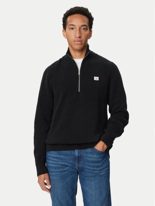 Zdjęcie produktu Calvin Klein Jeans Sweter LV04RH327G Czarny Regular Fit