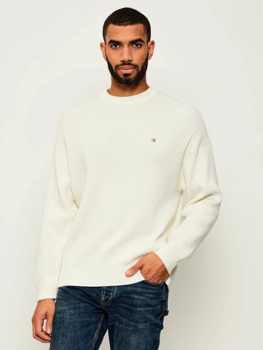 Zdjęcie produktu Calvin Klein Jeans Sweter | Oversize fit ecru