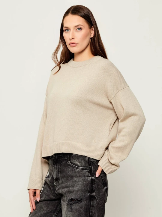 Zdjęcie produktu Calvin Klein Jeans Sweter | Regular Fit beżowy