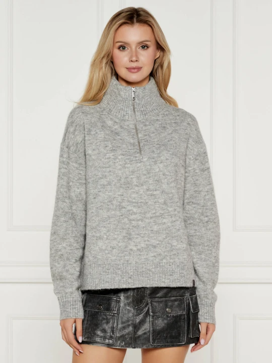 Zdjęcie produktu Calvin Klein Jeans Sweter | Regular Fit | z dodatkiem wełny szary