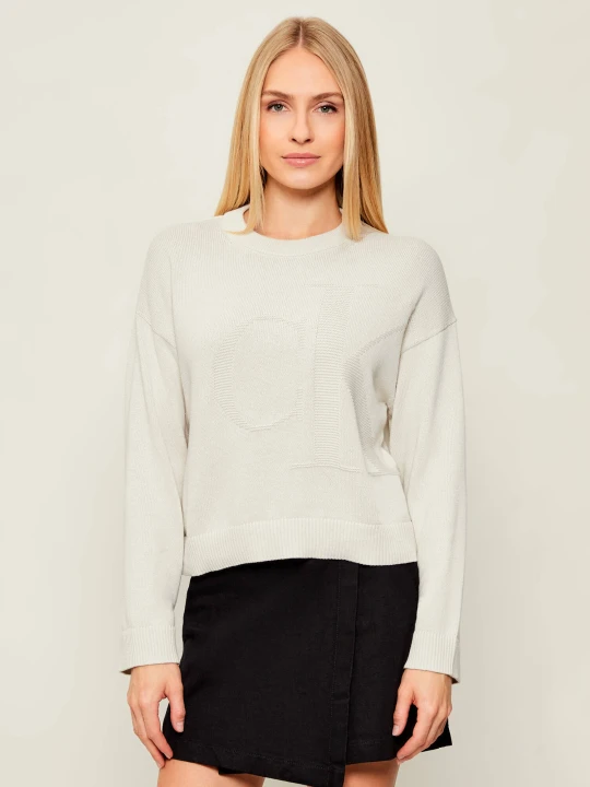 Zdjęcie produktu Calvin Klein Jeans Sweter | Relaxed fit ecru