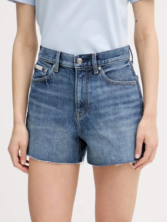 Zdjęcie produktu Calvin Klein Jeans szorty damskie jeansowe niebieski