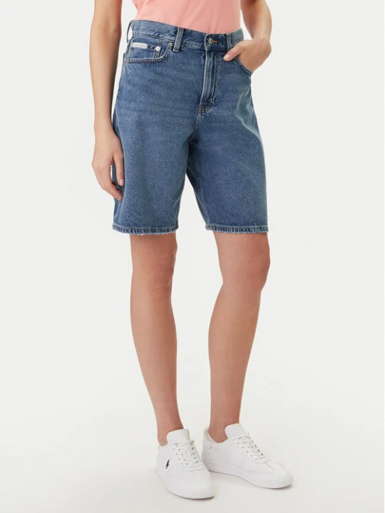 Zdjęcie produktu Calvin Klein Jeans Szorty jeansowe LV047F674G Niebieski Loose Fit