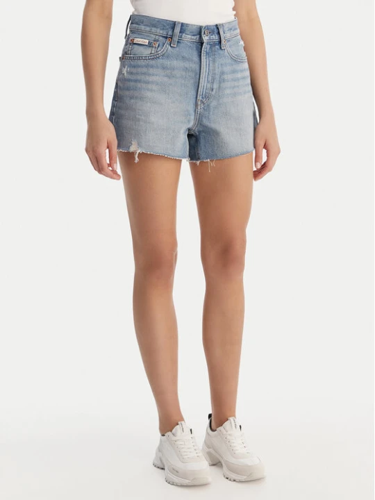 Zdjęcie produktu Calvin Klein Jeans Szorty jeansowe LV047F765G Niebieski Straight Fit
