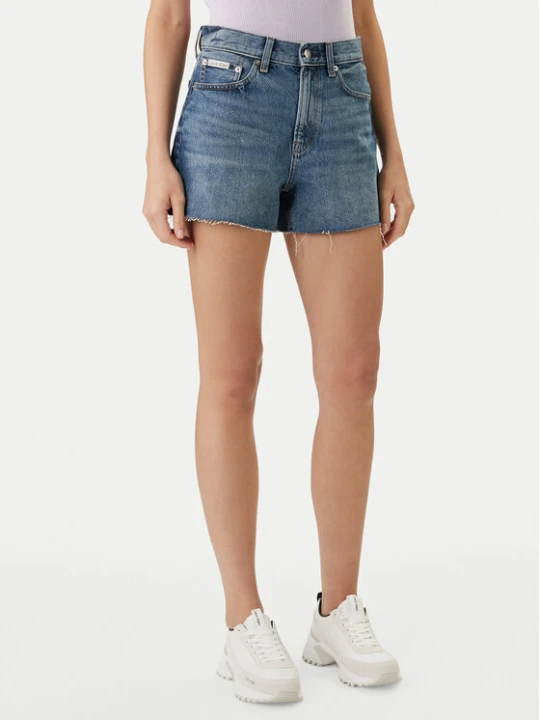 Zdjęcie produktu Calvin Klein Jeans Szorty jeansowe LV047F766G Niebieski Relaxed Fit