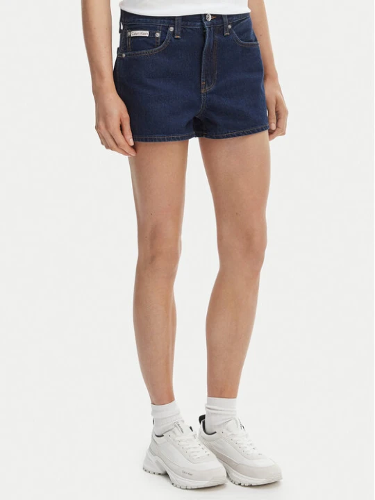Zdjęcie produktu Calvin Klein Jeans Szorty jeansowe LV047F768G Granatowy Slim Fit