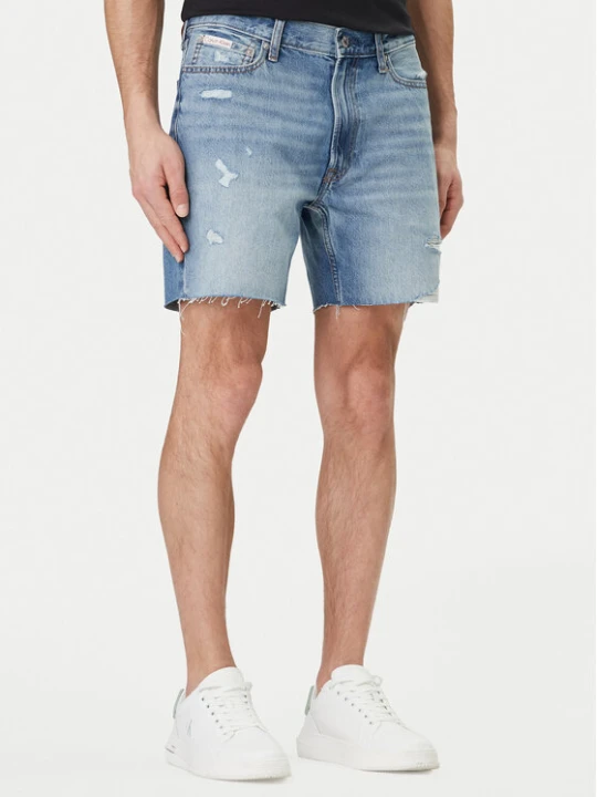 Zdjęcie produktu Calvin Klein Jeans Szorty jeansowe LV04RF790G Niebieski Slim Fit
