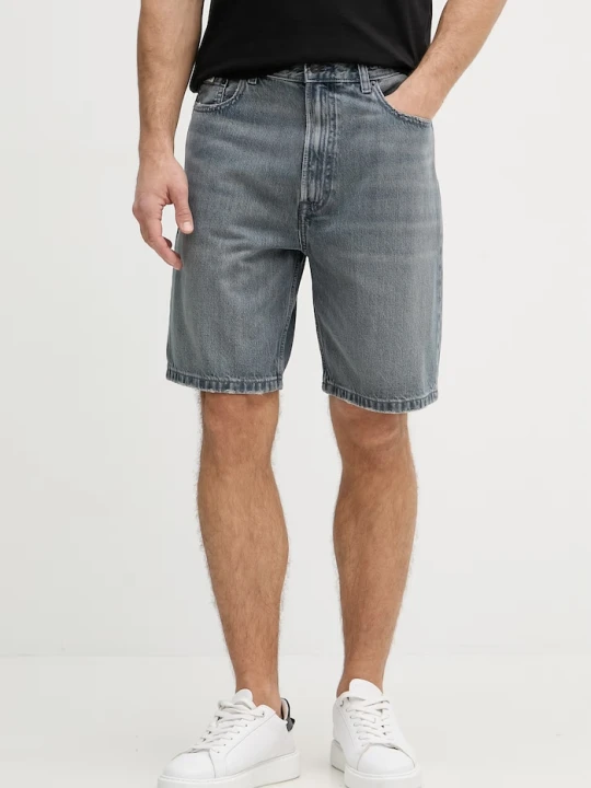 Zdjęcie produktu Calvin Klein Jeans szorty męskie bawełniane niebieski