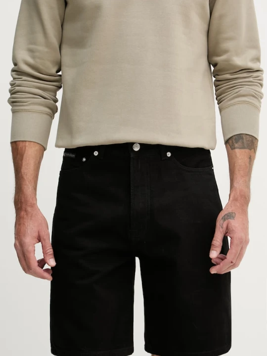 Zdjęcie produktu Calvin Klein Jeans szorty męskie jeansowe czarny