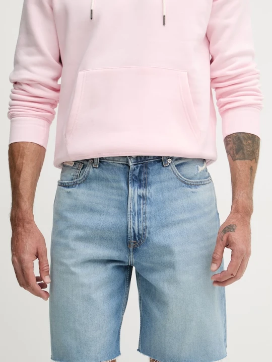 Zdjęcie produktu Calvin Klein Jeans szorty męskie jeansowe niebieski