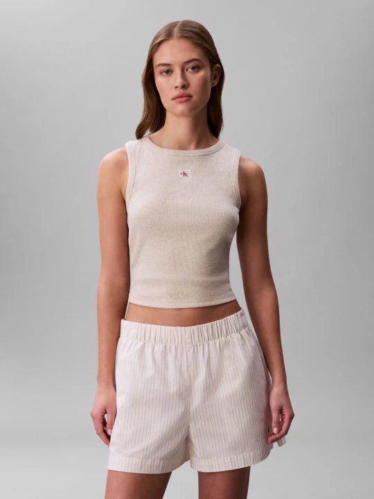 Zdjęcie produktu Calvin Klein Jeans Szorty POPLIN | Regular Fit beżowy