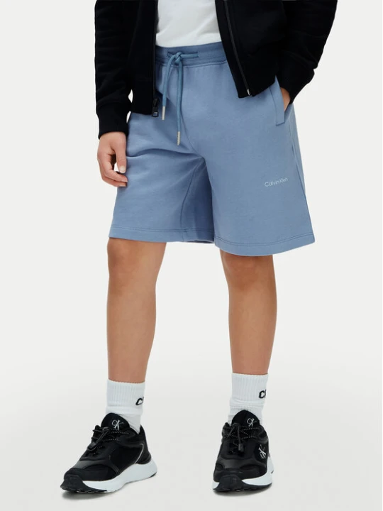 Zdjęcie produktu Calvin Klein Jeans Szorty sportowe Inst Logo LV1CKSJC50 Niebieski Regular Fit
