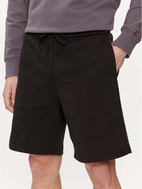 Zdjęcie produktu Calvin Klein Jeans Szorty sportowe Logo Repeat J30J325129 Czarny Regular Fit