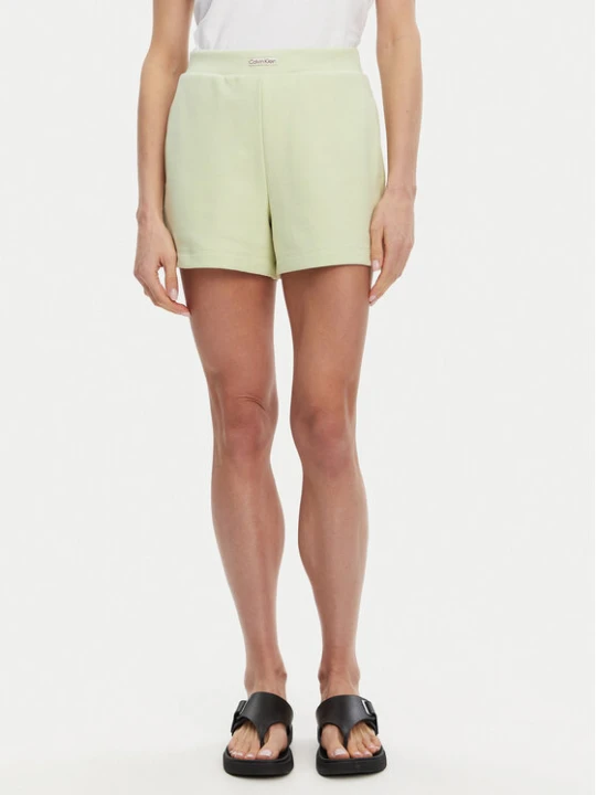 Zdjęcie produktu Calvin Klein Jeans Szorty sportowe Placed Institutional J20J225525 Zielony Regular Fit