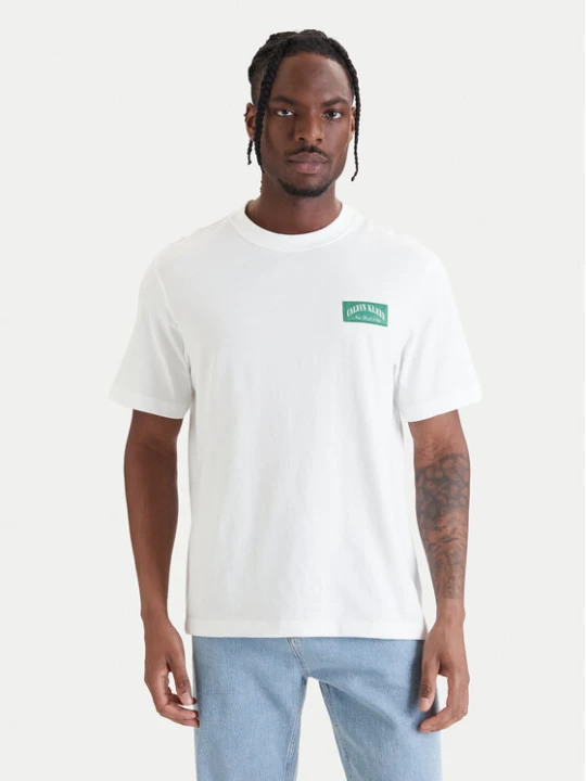 Zdjęcie produktu Calvin Klein Jeans T-Shirt 20s Easy LV04RF294G Biały Regular Fit
