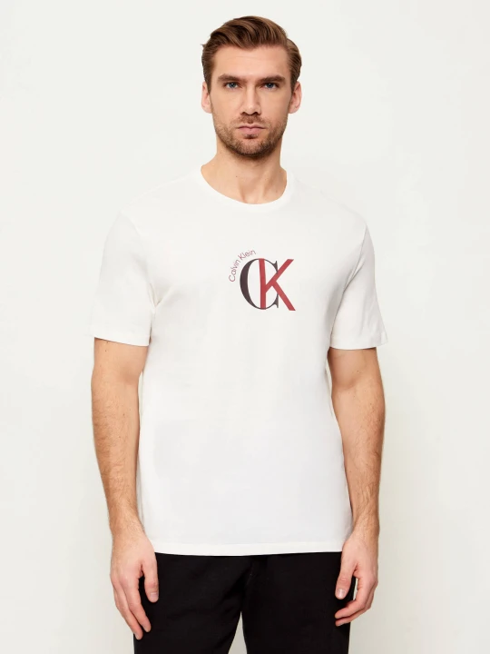 Zdjęcie produktu Calvin Klein Jeans T-shirt 2TONE | Regular Fit ecru